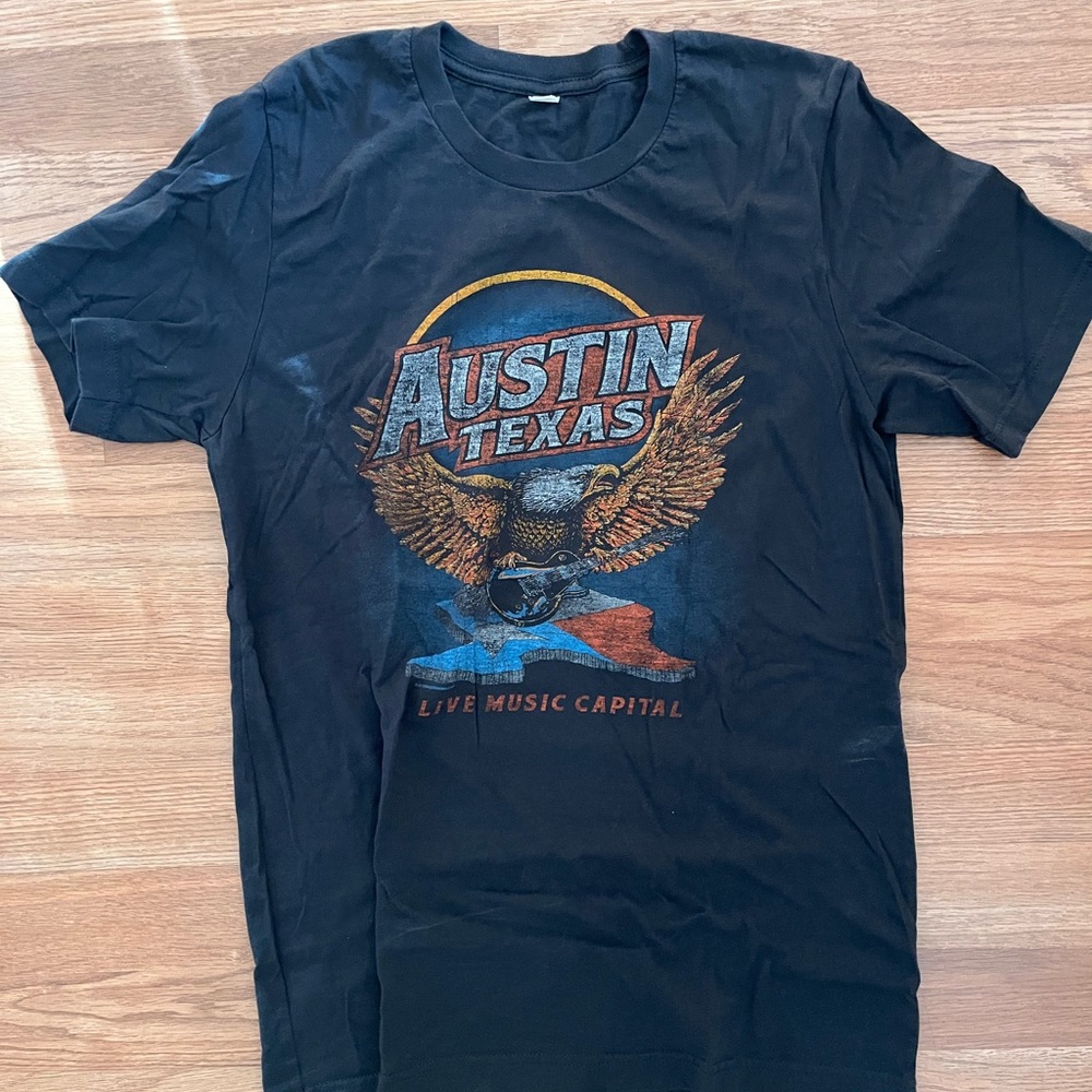 Austin Texas Black Graphic T-Shirt
